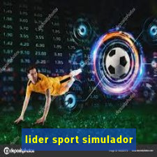 lider sport simulador